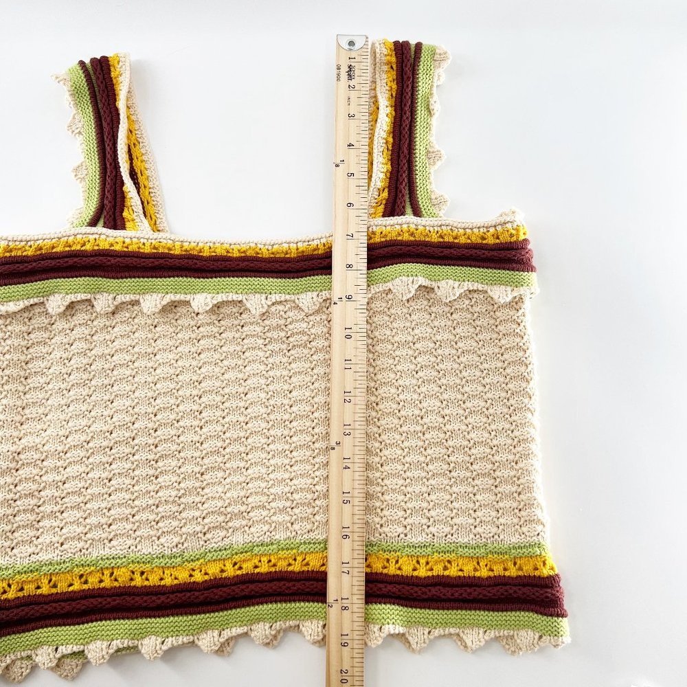 Marc New york Crochet Tank Top Size L NEW - Picture 8 of 8